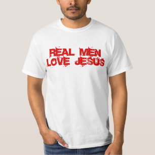 Wirkliche Mann-Liebe Jesus, christlicher Vater-T - T-Shirt