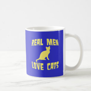 Wirkliche Mann-Liebe-Katzen Kaffeetasse