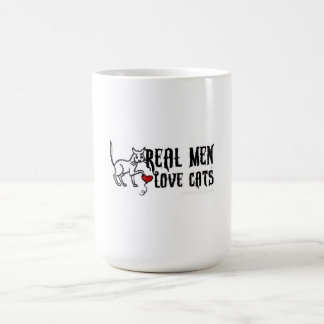 Wirkliche Mann-Liebe-Katzen Kaffeetasse