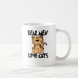 Wirkliche Mann-Liebe-Katzen Kaffeetasse