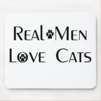 Wirkliche Mann-Liebe-Katzen Mousepad