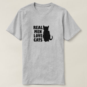 WIRKLICHE MANN-LIEBE-KATZEN T-Shirt
