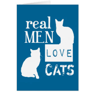 Wirkliche Mann-Liebe-Katzen (verfügbar in allen