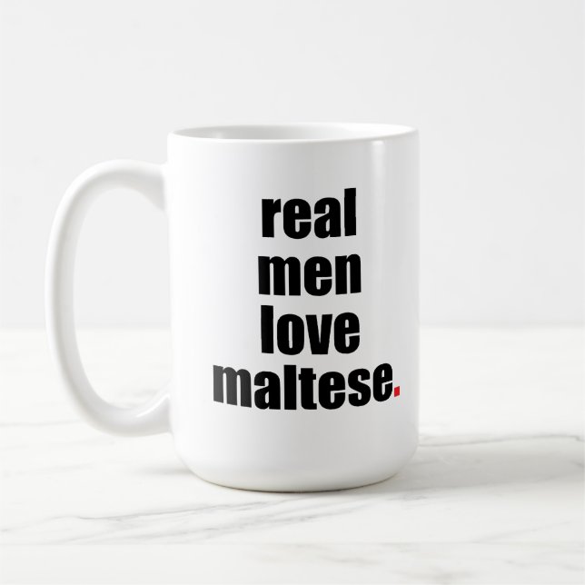 Wirkliche Mann-Liebe-maltesische Tasse (Links)