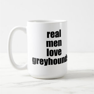 Wirkliche Mann-Liebe-Windhund-Tasse Kaffeetasse
