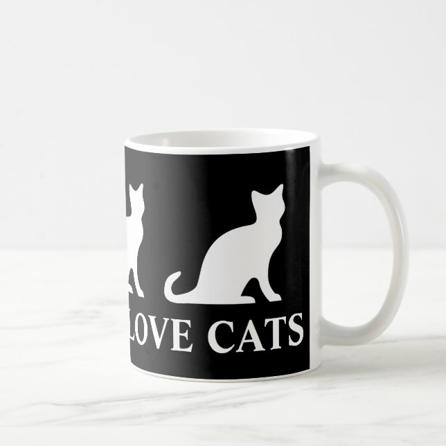 Wirkliche Mann-Liebekatzen-Kaffee-Tasse Kaffeetasse (Rechts)