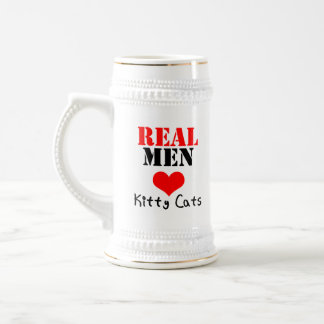 "Wirkliche Mann-Liebekitty-Katzen-" Bier Stein Bierglas