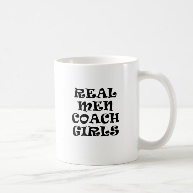 Wirkliche Mann-Trainer-Mädchen Kaffeetasse (Rechts)