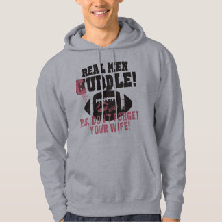 Wirkliche Mann-Umarmungs-Ehefrau Hoodie