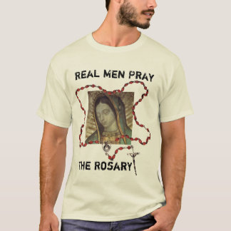 Wirkliche Männer beten das Rosenbeet T-Shirt