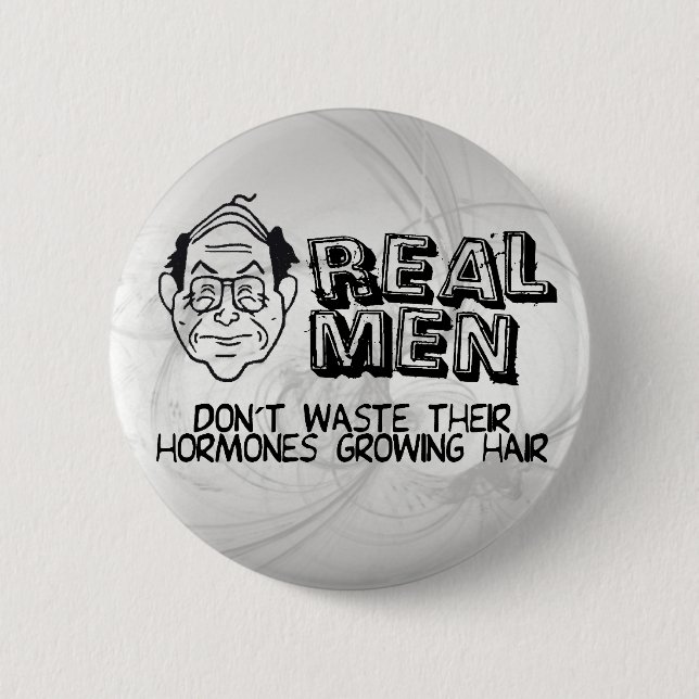 Wirkliche Männer Button (Vorderseite)