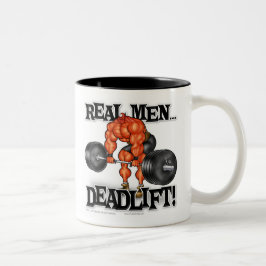 WIRKLICHE MÄNNER DEADLIFT! ZWEIFARBIGE TASSE