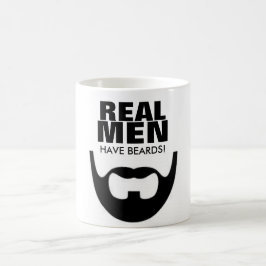 Wirkliche Männer haben Bart-Kaffee-Tasse Kaffeetasse