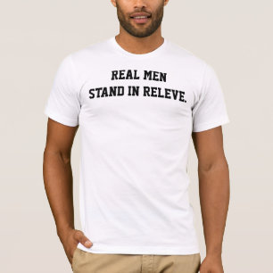 Wirkliche Männer. Männliches Tänzer-T-Shirt T-Shirt