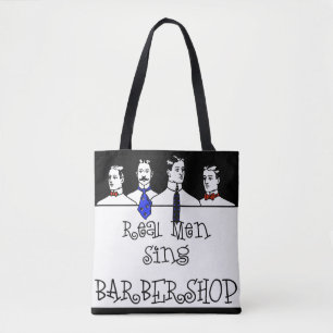 Wirkliche Männer singen Friseursalon Tasche