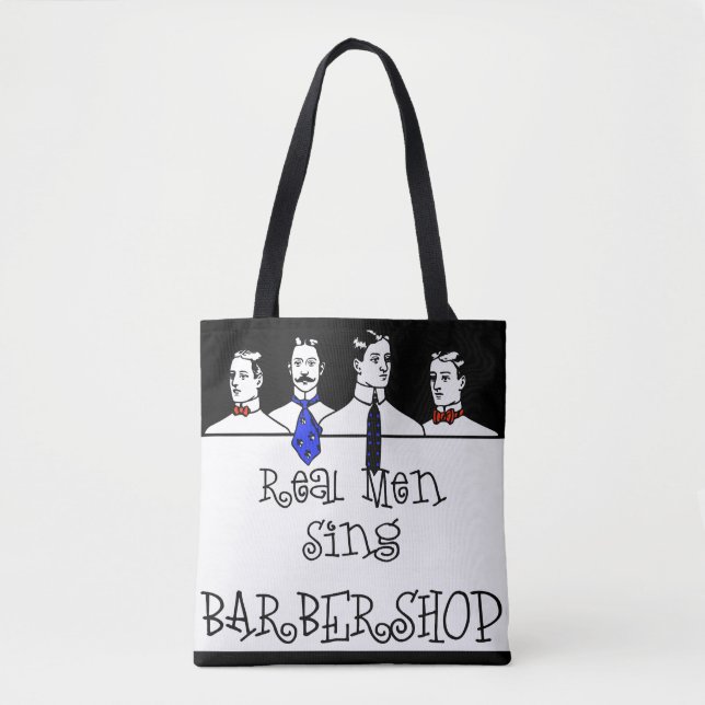 Wirkliche Männer singen Friseursalon Tasche (Vorderseite)