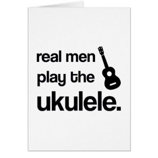 WIRKLICHE MÄNNER SPIELEN DEN UKULELE