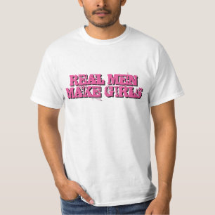 Wirkliche Männer stellen Mädchen T-Shirt für neuen
