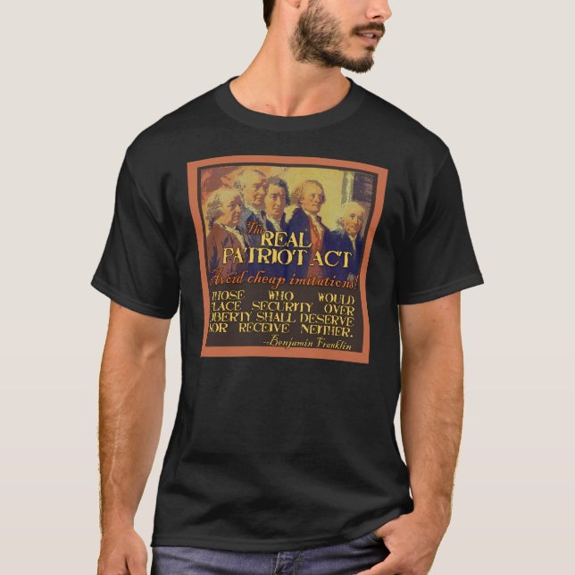 Wirkliche Patriot Act T-Shirt (Vorderseite)