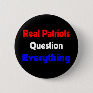 wirkliche Patriotfrage alles Knopf Button