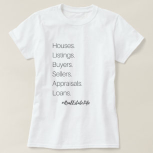 Wirklicher Anwesen-Leben-T - Shirt