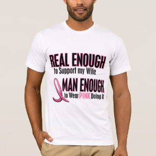 Wirklicher genug Mann genug, zum der rosa EHEFRAU T-Shirt