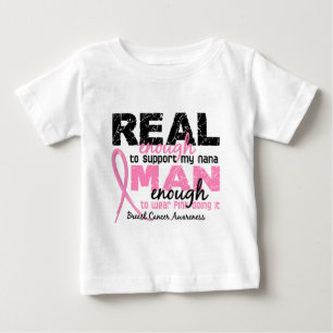 Wirklicher genug Mann genügend Brustkrebs Nanas 2 Baby T-shirt