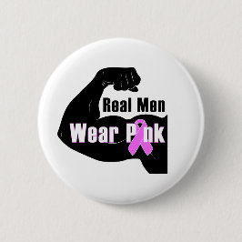 Wirklicher Herrenbekleidung-Rosa-Brustkrebs-Knopf Button