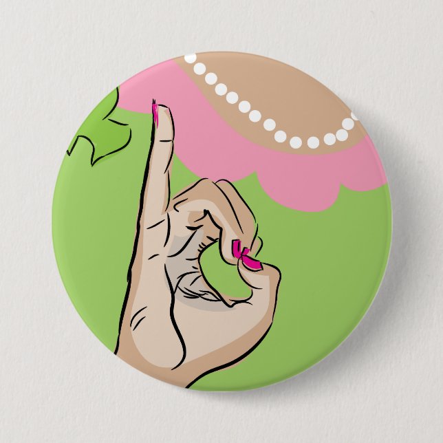 Wirklicher hübscher button (Vorderseite)