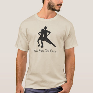 Wirklicher Mann-Eis-Tanz T-Shirt