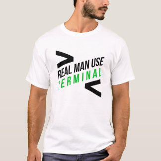 Wirklicher Mann-Gebrauchs-Anschluss T-Shirt