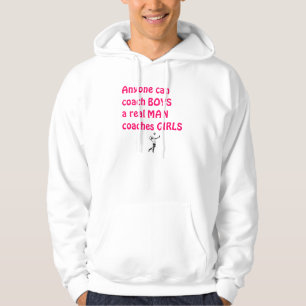 Wirklicher Mann-Trainer Mädchen-Volleyball Hoodie