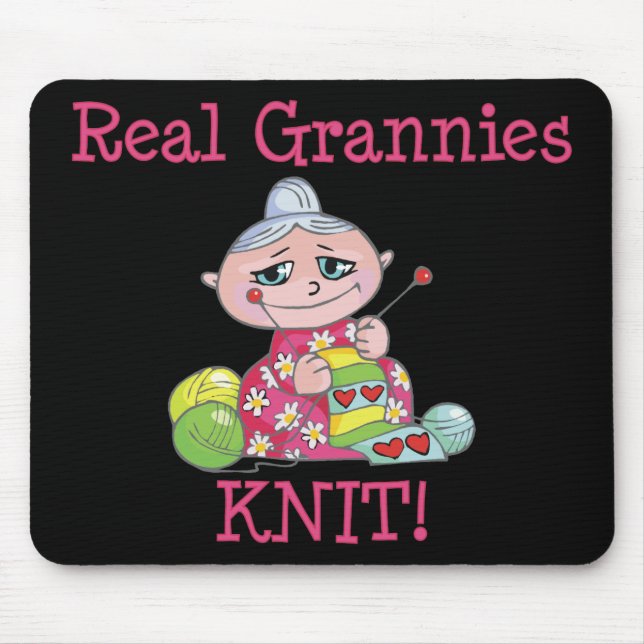 Wirklicher Omas STRICK! Mousepad (Vorne)