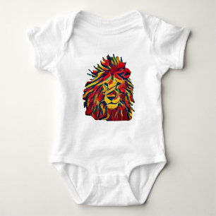 Wirklicher Rasta Löwe Baby Strampler
