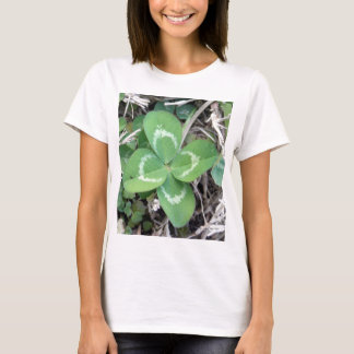 Wirkliches 4 Blatt-Klee-lebhaftFoto T-Shirt
