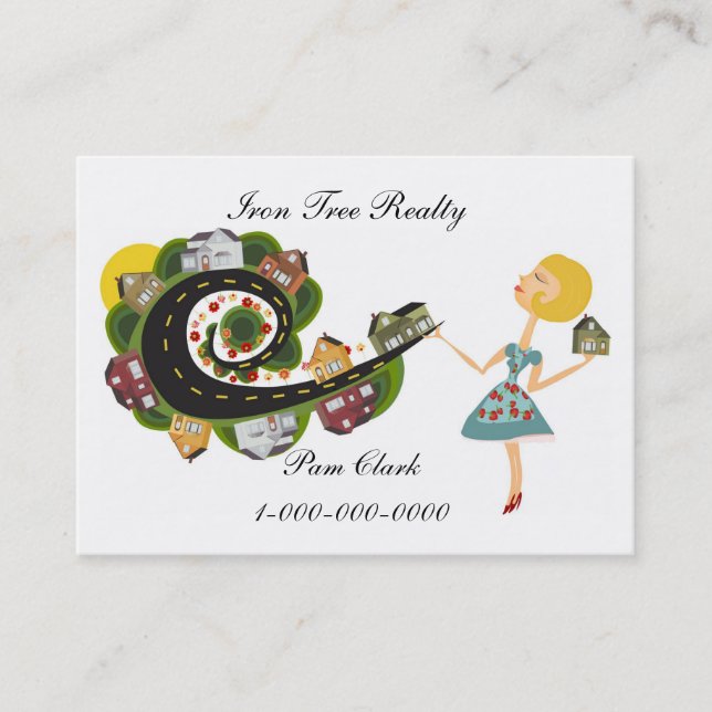 Wirkliches Anwesen Visitenkarte (Vorderseite)