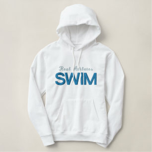 WIRKLICHES ATHLETENSchwimmen GESTICKTER HOODIE Bestickter Hoodie