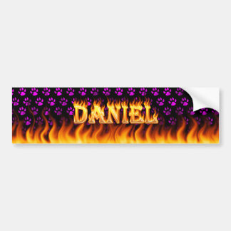 Wirkliches Feuer Daniels und Autoaufkleber