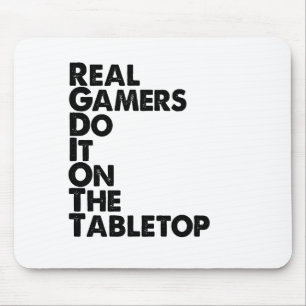 Wirkliches Gamersschwarzes Mousepad