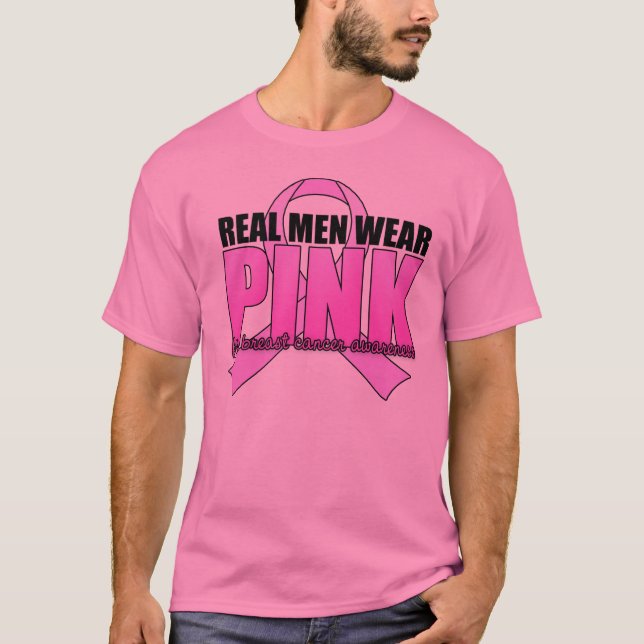 Wirkliches Herrenbekleidung-Rosa ($21,95) T-Shirt (Vorderseite)