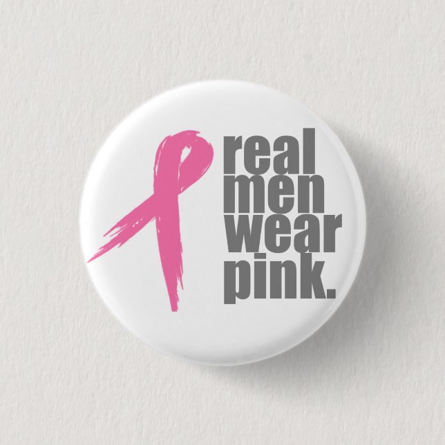 Wirkliches Herrenbekleidung-Rosa Button (Vorderseite)