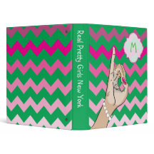 Wirkliches hübsches rosa und grünes Zickzack