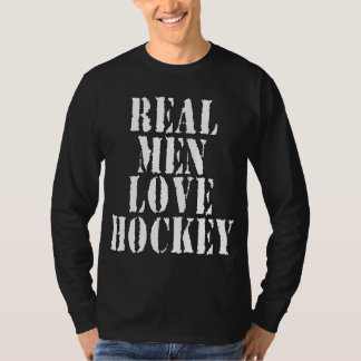 Wirkliches Mann-Liebe-Hockey T-Shirt