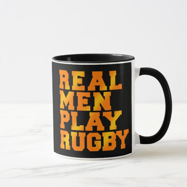 Wirkliches Mann-Spiel-Rugby Tasse (Rechts)