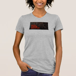 Wirkliches Verbrechen-Profil-Schaufel-Hals-T-Shirt T-Shirt