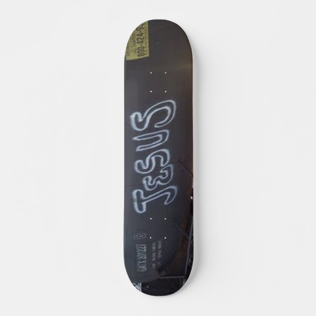 Wirkliches Zuggraffiti-Jesus-Skate-Brett Skateboard (Vorne)