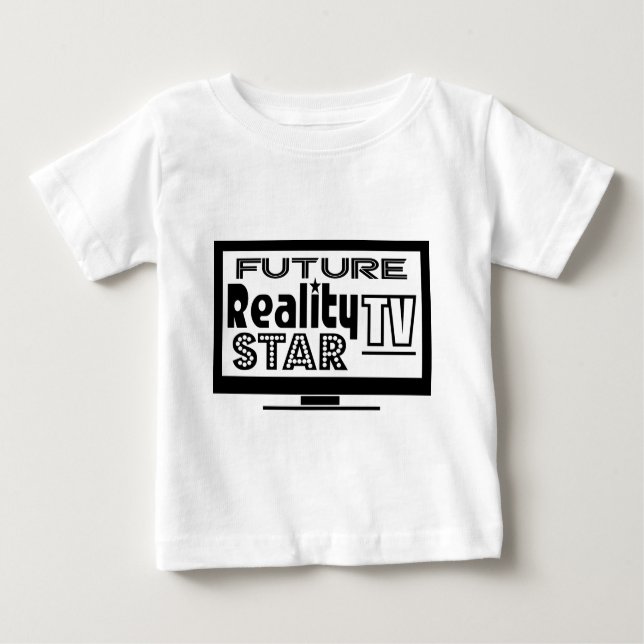 Wirklichkeit Fernsehstern Baby T-shirt (Vorderseite)