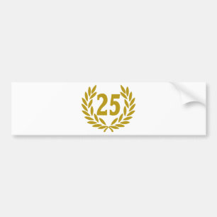 Wirklichlorbeer 25 autoaufkleber