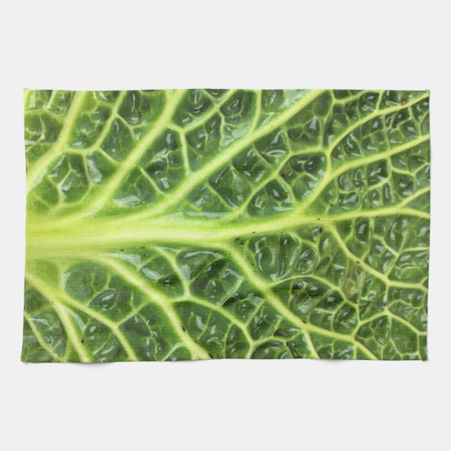 Wirsingkohl Savoy cabbage berza chou vert Geschirrtuch (Horizontal)