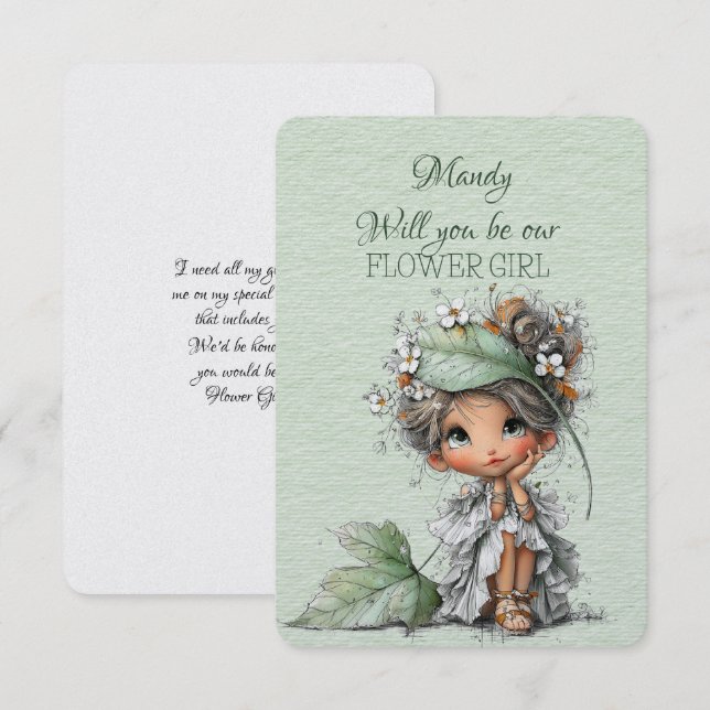 Wirst du mein Blumenmädchen sein (Vorne/Hinten)